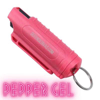 Thumbnail for defense-divas-pepper-gel-keychain-hard-case-pink