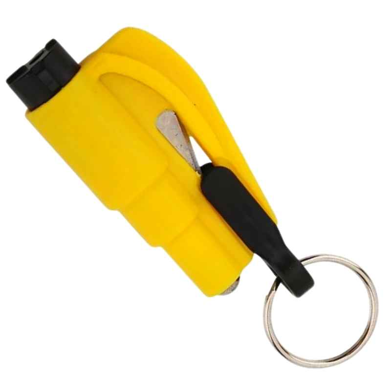 3N1 yellow auto safety keychain