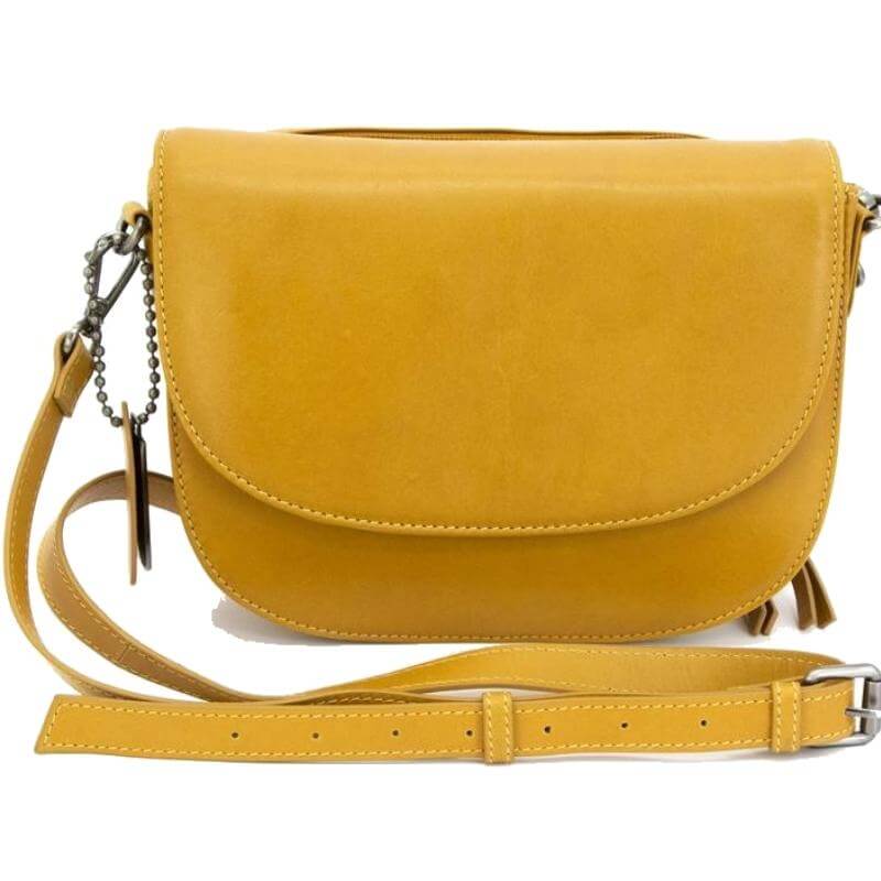 Cameleon Handgun Purses Cameleon® Sophia Leather Concealed Carry Handbag Gun Purse Mustard