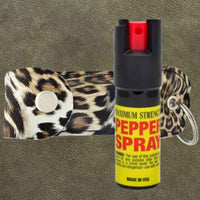 Thumbnail for cheetah-leopard-pepper-spray-pouch-keychain