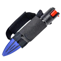 Thumbnail for defense divas spike-n-strike pepper spray blade blue refillable