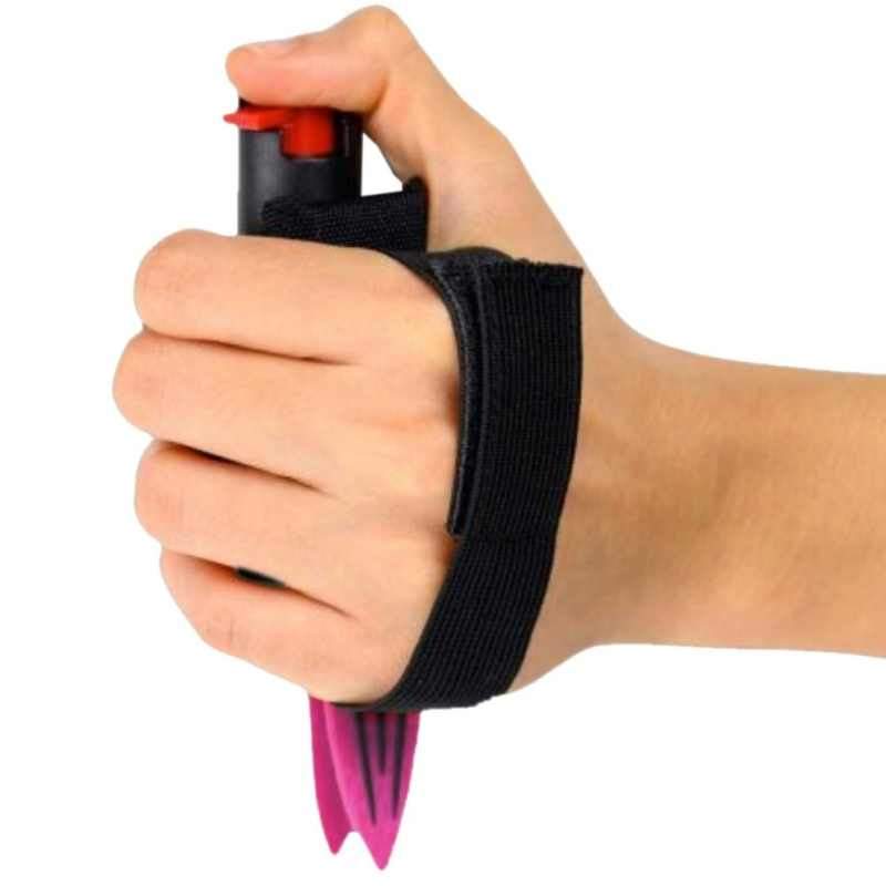 defense divas spike-n-strike pepper spray blade pink adjustable strap