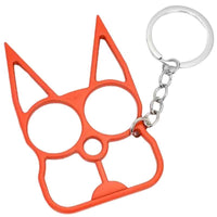 Thumbnail for defense-divas meowch red cat self defense keychain