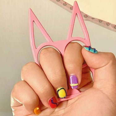 defense-divas meowch cat self defense keychain handheld