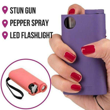 Defense Divas® Stun Guns Olympian Pepper Spray AND Stun Gun AND Flashlight TRIPLE Protection