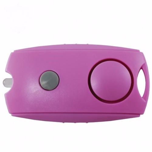 Defense Divas® Campus Safety Squeeze Panic Alarm Personal Safety Flashlight Key Chain Belt Clip Pink