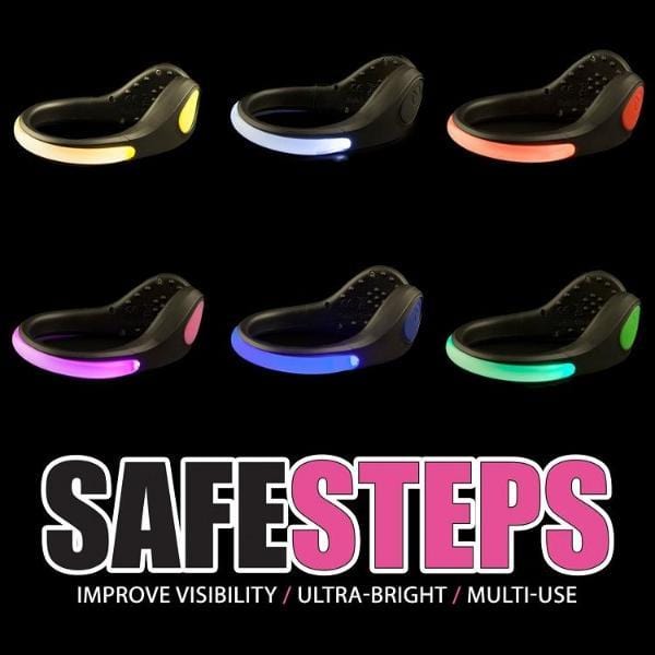 Mace Child Safety Safe Steps LED Clip On Shoe Lights for Runners Active Lifestyle Safety