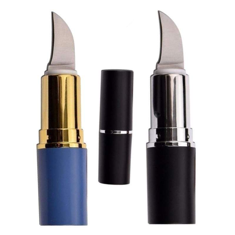 Defense Divas® Knives & Knuckles Lipstick Hidden Self-Defense Knife