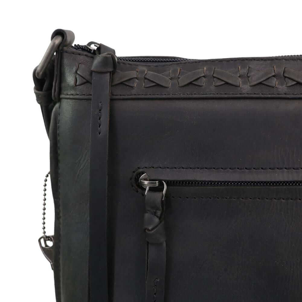 Lady Conceal Handgun Purses Concealed Carry Faith Genuine Leather Lockable CCW Crossbody Bag