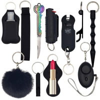 Thumbnail for fight-fobs-black-stun-gun-pepper-spray-self-defense-keychain-kits