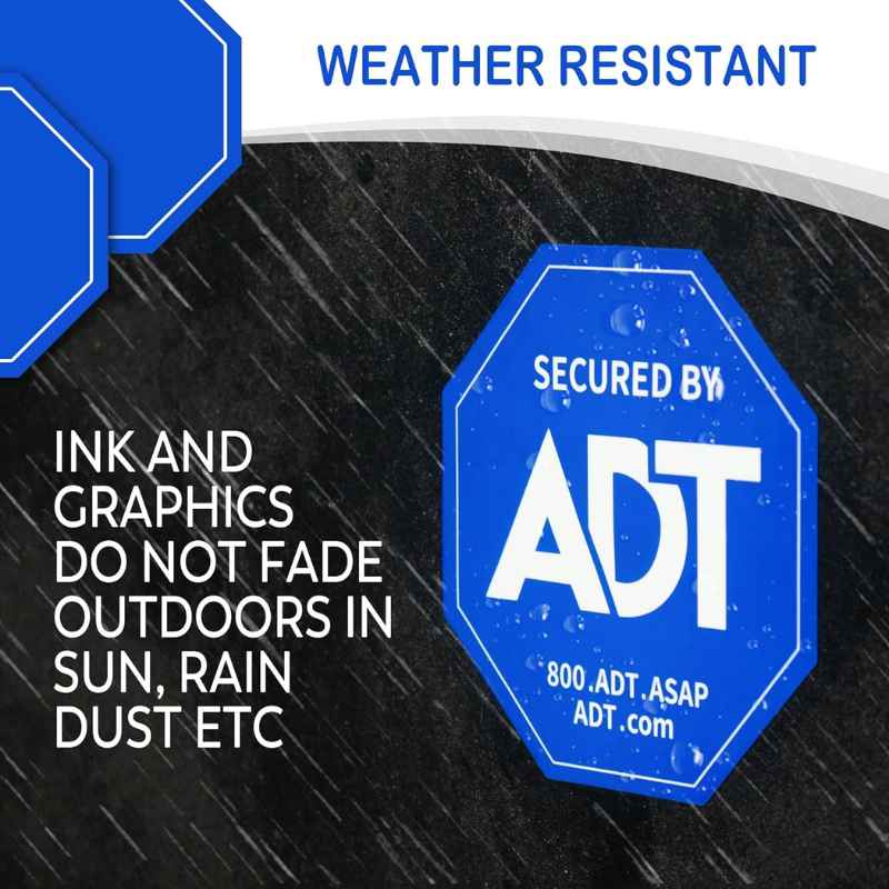adt security system double sided sticker weather resistant