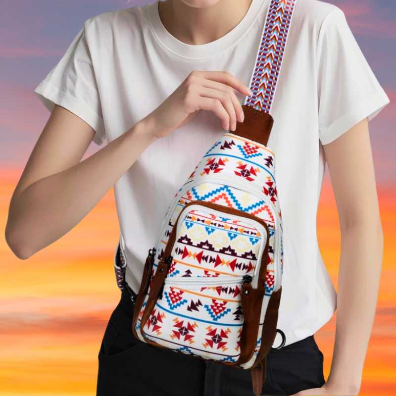 convertible backpack crossbody purse mini aztec Conceal Carry Aztec Indie Canvas Sling Backpack Purse