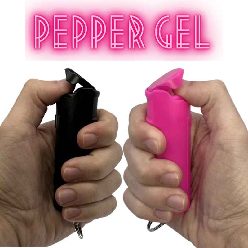 black_pink_pepper_gel_keychains_police_strength_self_defense