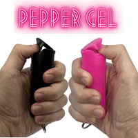 black_pink_pepper_gel_keychains_police_strength_self_defense