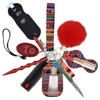 Thumbnail for deluxe-self-defense-keychain-set-fiesta-leopard-stun-gun-kit