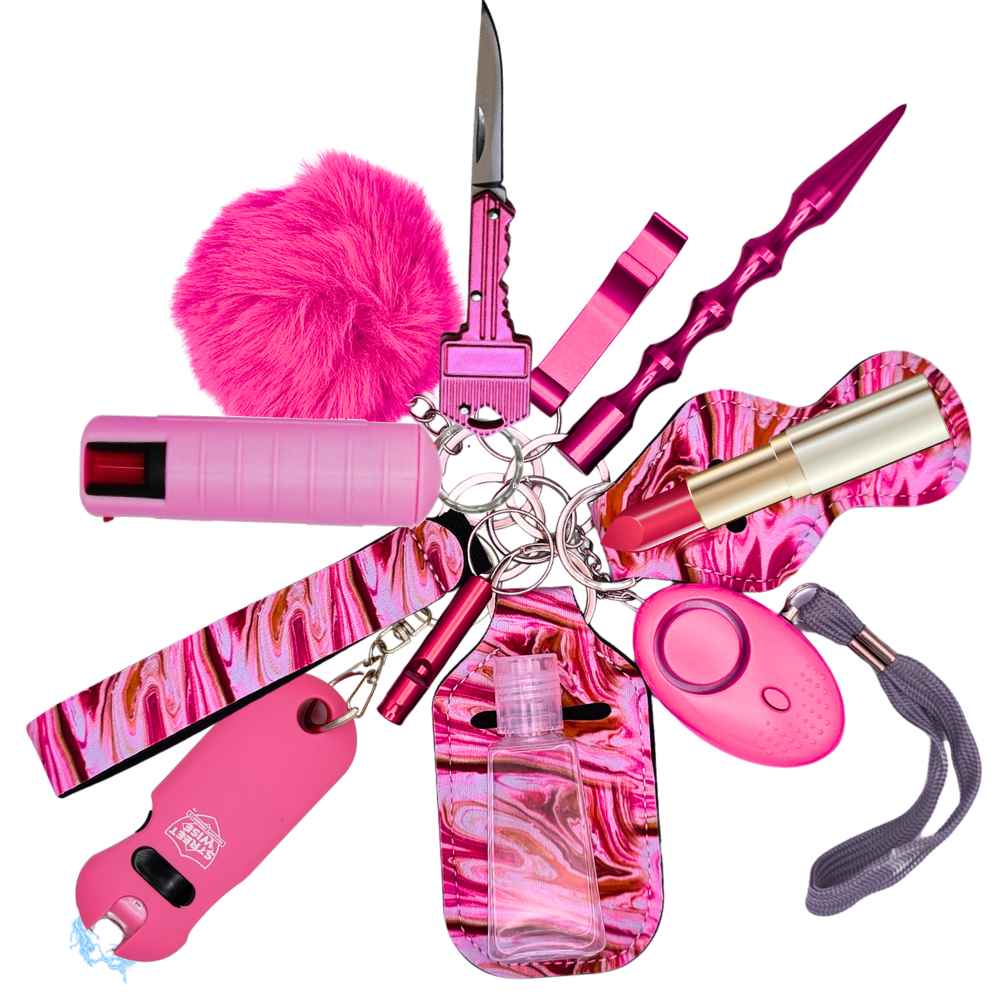 deluxe-self-defense-keychain-set-pink-marble