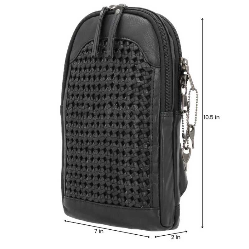 concealed carry leather backpack women Bristol Leather Concealed Carry Sling Backpack Purse