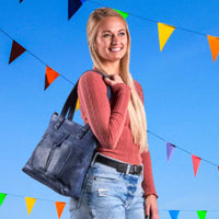 Eden Leather Concealed Carry Tote Shoulder Bag