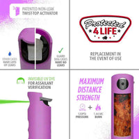 Violet Vixen Complete Self Defense Key Ring Kit