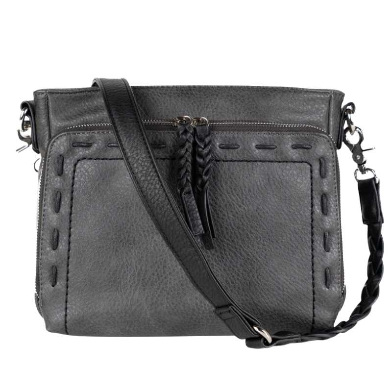 front-gray-skylar-conceal-carry-crossbody-handbag