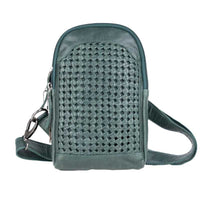 front-view-green-bristol-lockable-leather-concealed-carry-sling-crossbody-purse
