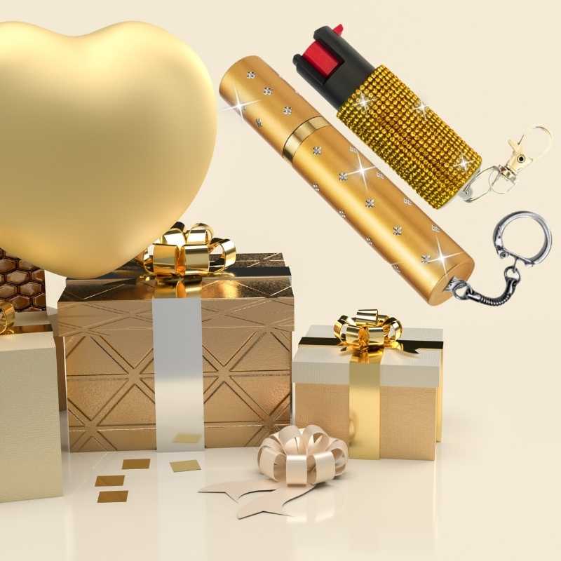 gold_rhinestone_self_defense_keychain_set