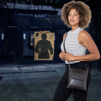 hana-genuine-leather-conceal-carry-crossbody-purse-modeal-at-gun-range