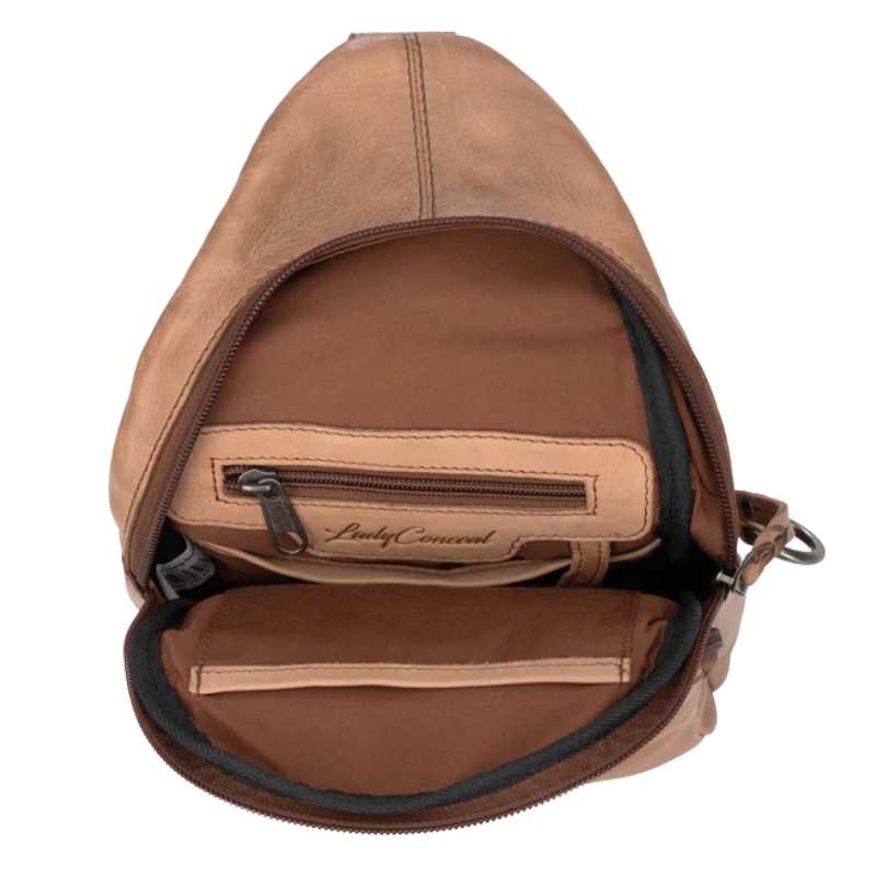 brown leather sling backpack Taylor Leather Conceal Carry Sling Backpack Purse