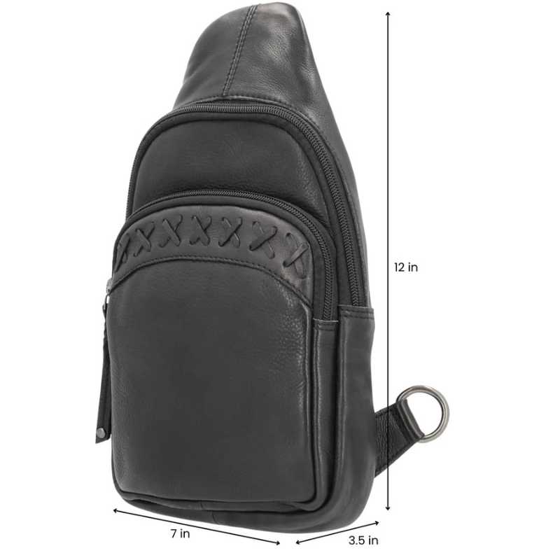 crossbody leather backpack bags Taylor Leather Conceal Carry Sling Backpack Purse