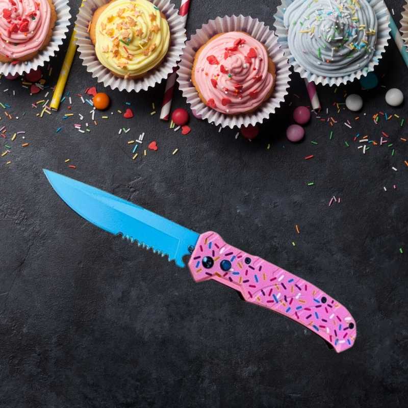 multi-color-pink-sprinkles-folding-serrated-knife