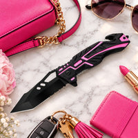 pink-black-everyday-carry-self-defense-knife