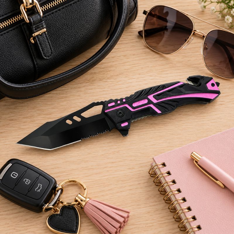 pink-black-womens-car-emergency-rescue-knife