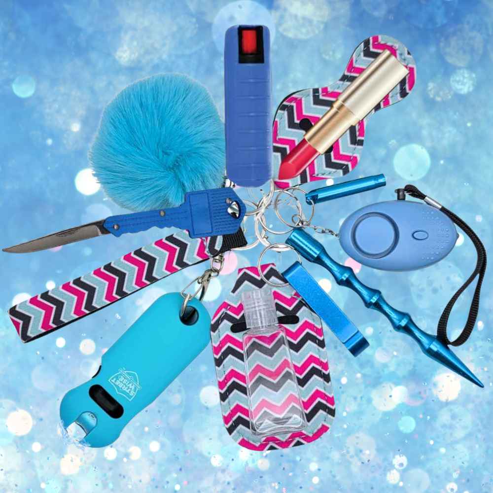 pink-blue-self-defense-keychain-set-deluxe-zig-zag