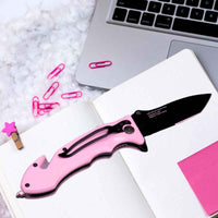 open-pink-defense-knife-survival-auto-safety