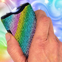 Thumbnail for rainbow-rhinestone-stun-gun-bling-taser-activated