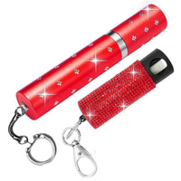 red_pucker_power_rhinestone_self_defense_keychain_set