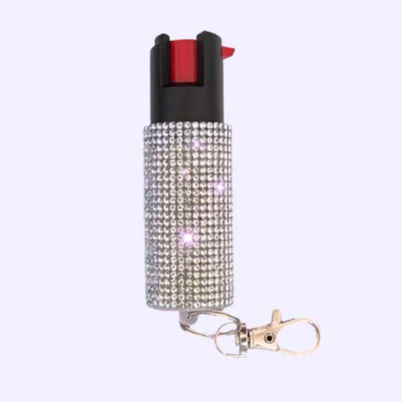 rhinestone-keychain-pepper-spray-white-silver
