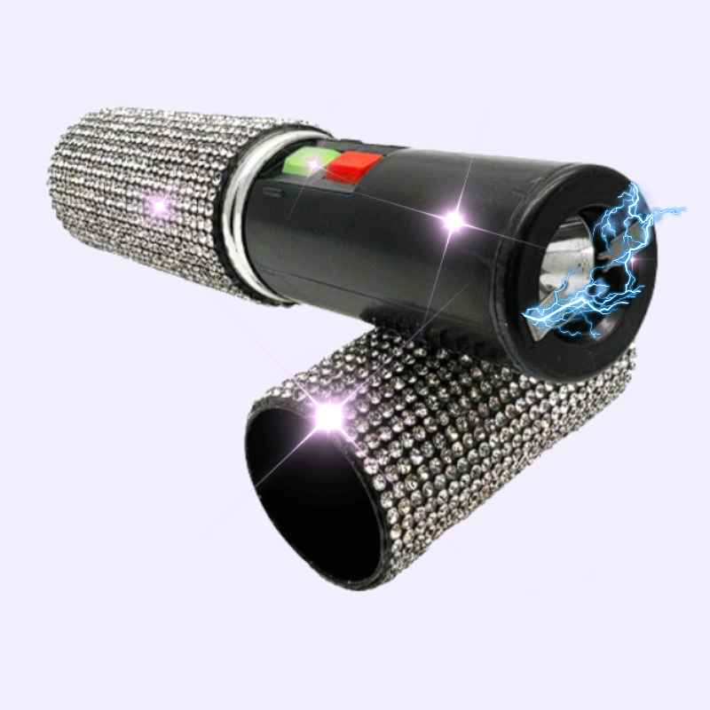 rhinestone-lipstick-stun-gun-keychain-white-silver