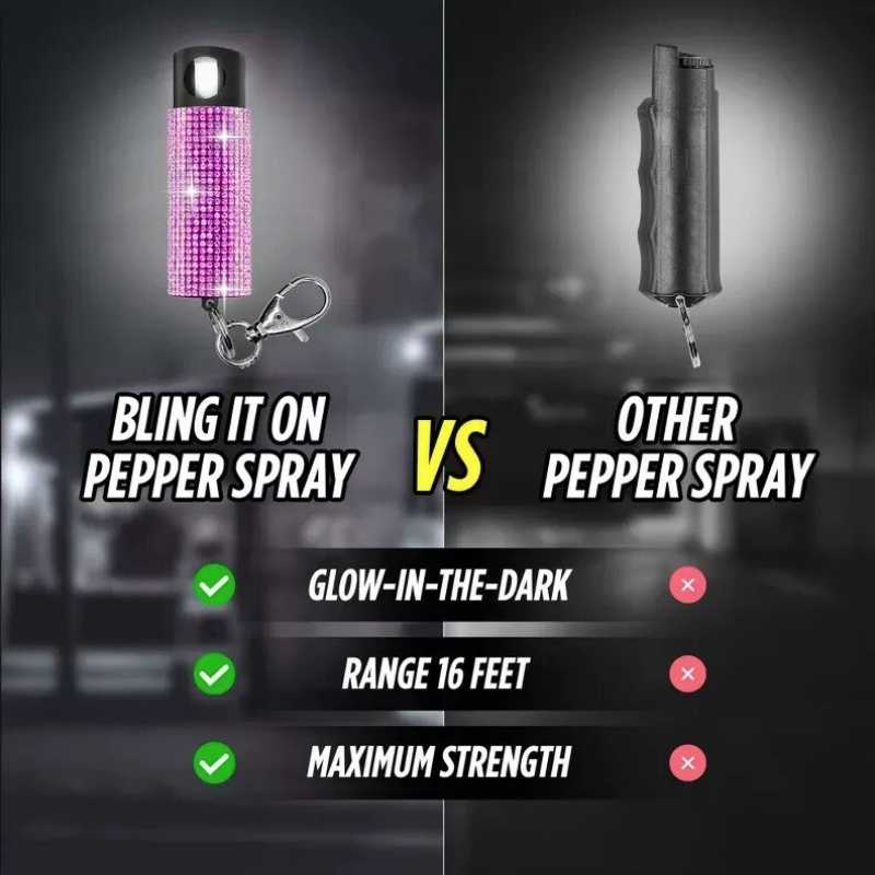 rhinestone_pepper_spray_keychain_features