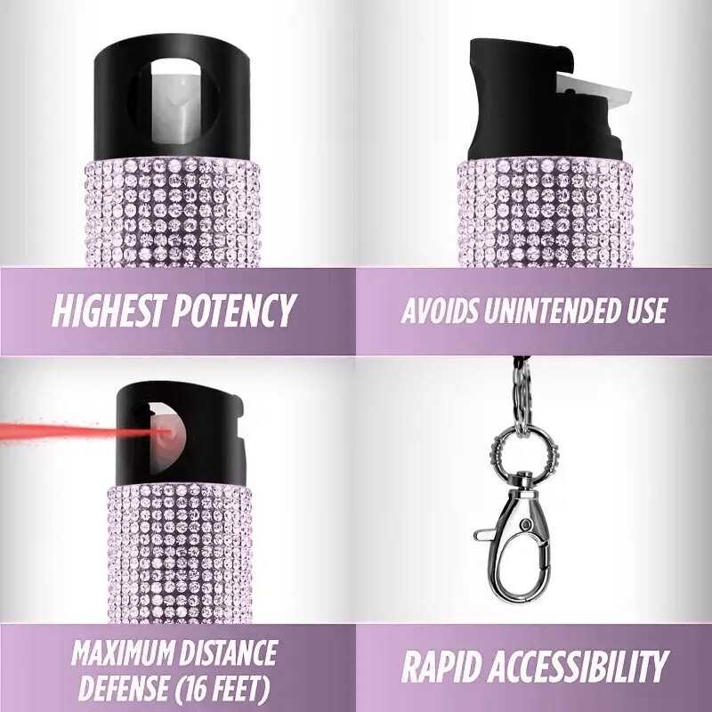 rhinestone_self_defense_keychain_pepper_spray_features