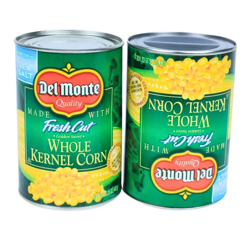top and bottom canned corn stash can vegetable diversion safe