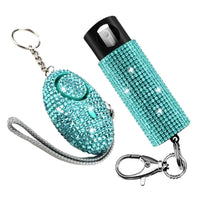 teal_bling_boss_rhinestone_self_defense_keychain_set