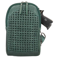 woven-green-bristol-lockable-leather-concealed-carry-sling-crossbody-purse