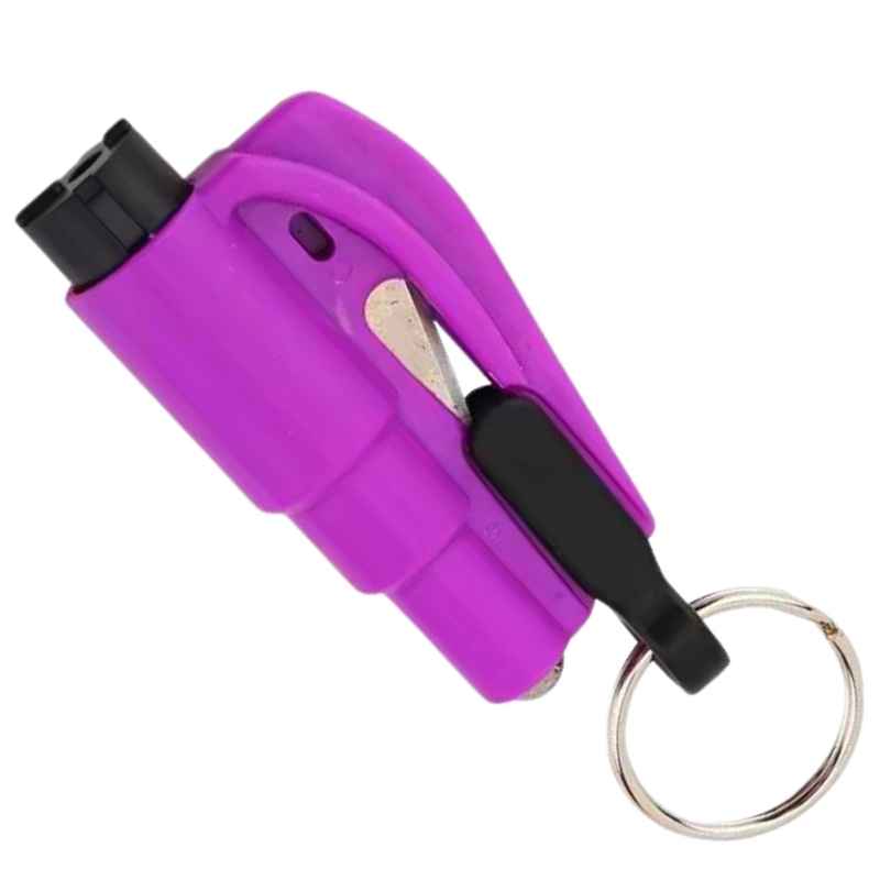 3N1 purple auto safety keychain