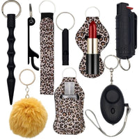 Thumbnail for FF-LPD-defense-divas-fight-fobs-leopard-cheetah-self-defense-kit-keychains-plus