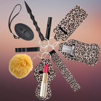 Thumbnail for FF-LPD-defense-divas-leopard-cheetah-self-defense-kit-keychains-basic-set