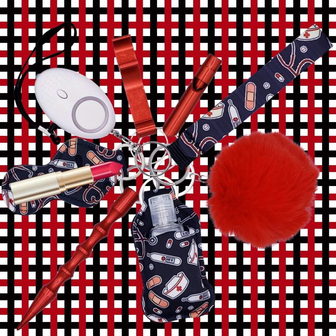 Fight-Fobs-self-defense-keyring-9-piece-medical-theme