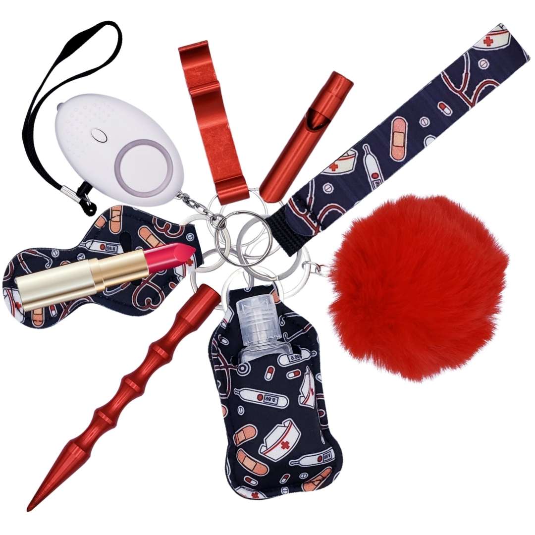 Fight-Fobs-self-defense-keyring-9-piece-medical-theme
