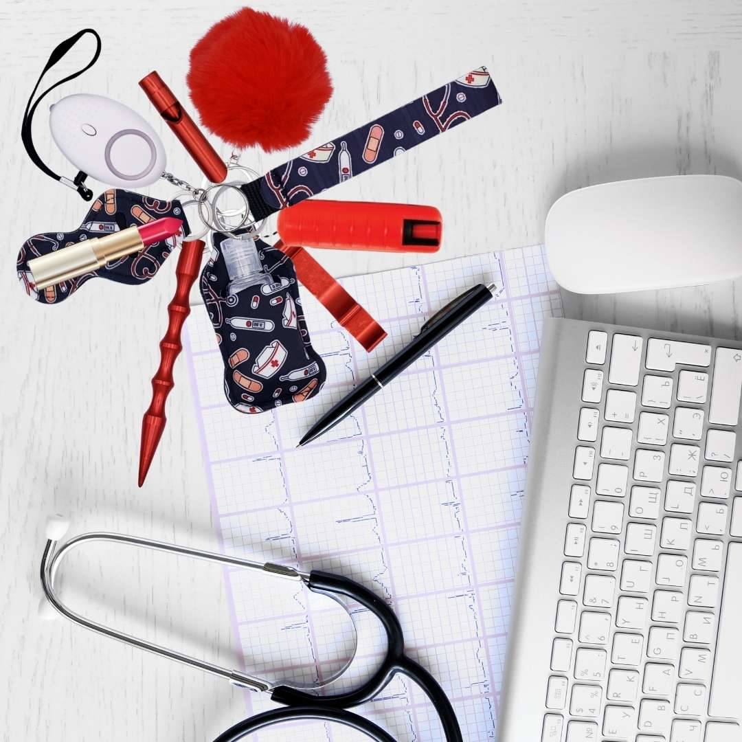 Fight-Fobs-self-defense-keyring-pepper-spray-medical-theme
