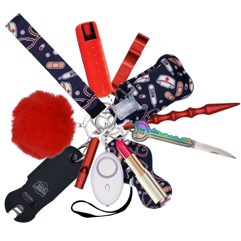 Fight Fobs® Medical Self Defense Key Chain Gift Set Defense Divas®